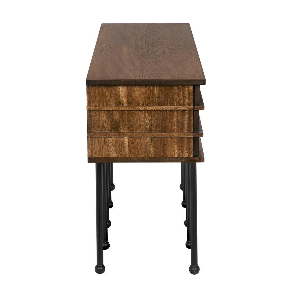 Oliver Console, Dark Walnut by NOIR