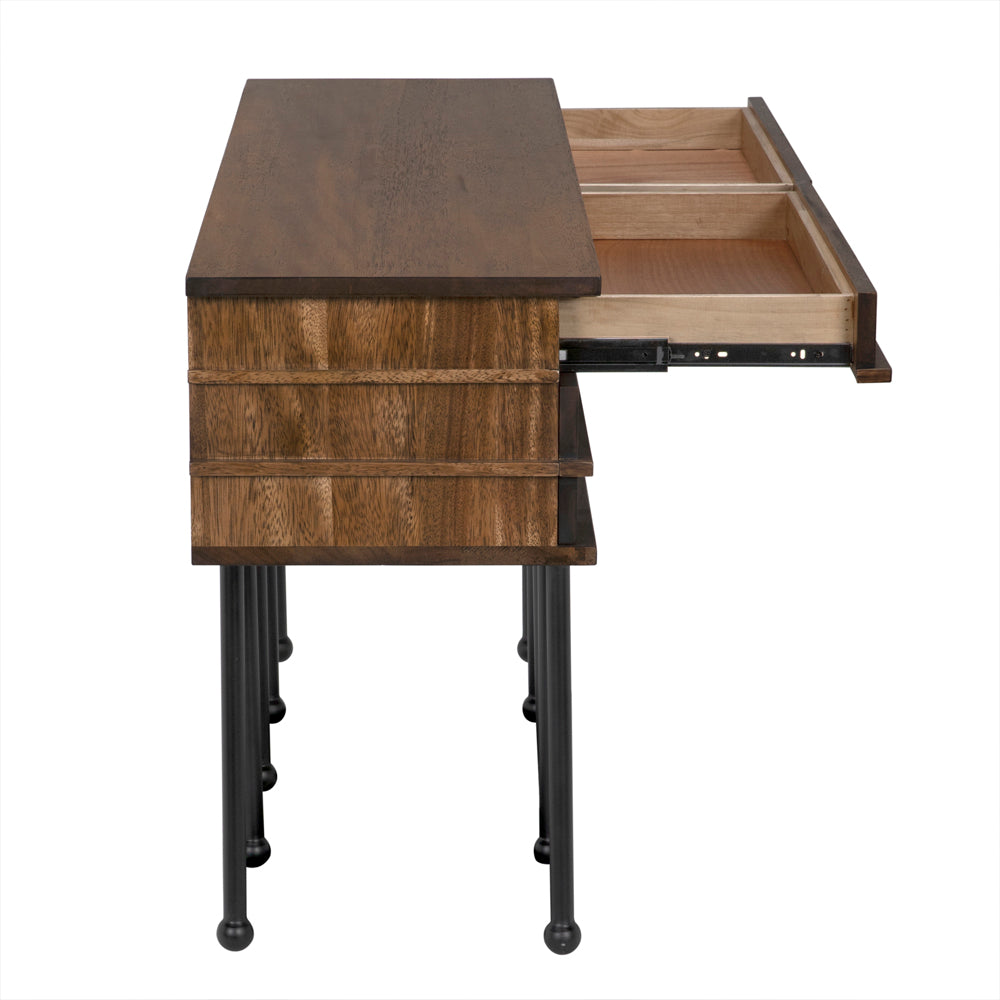 Oliver Console, Dark Walnut by NOIR