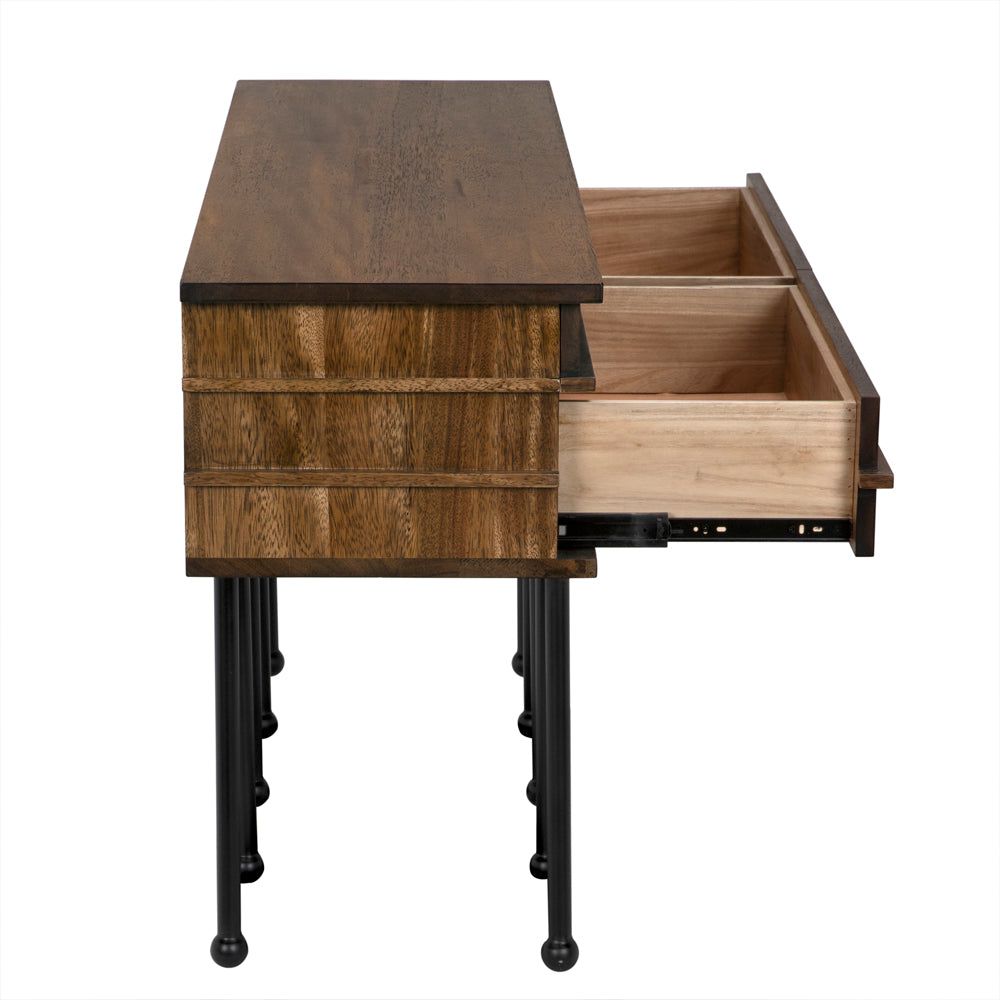 Oliver Console, Dark Walnut by NOIR