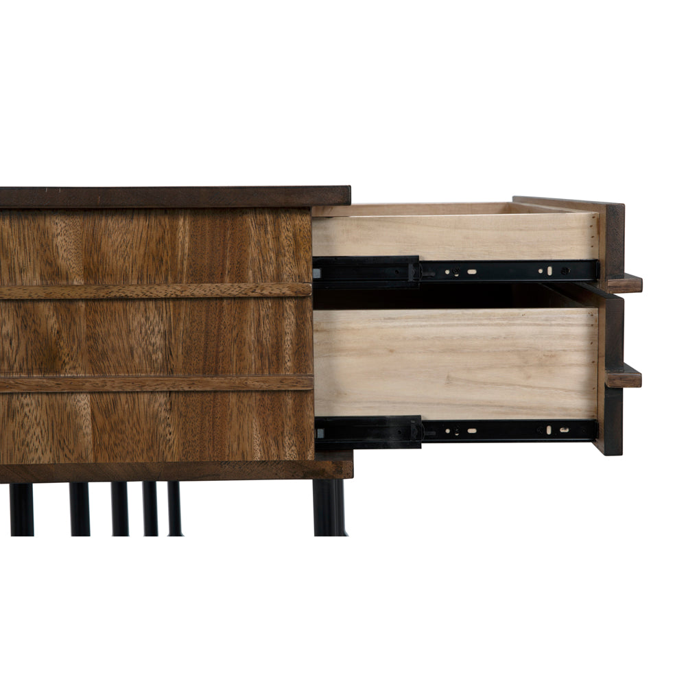 Oliver Console, Dark Walnut by NOIR