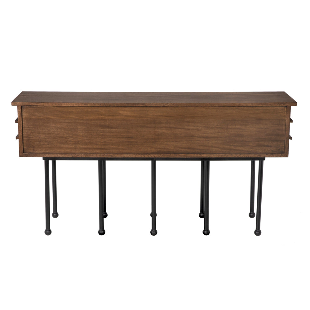 Oliver Console, Dark Walnut by NOIR