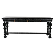 Portuguese Console, Hand Rubbed Black by NOIR