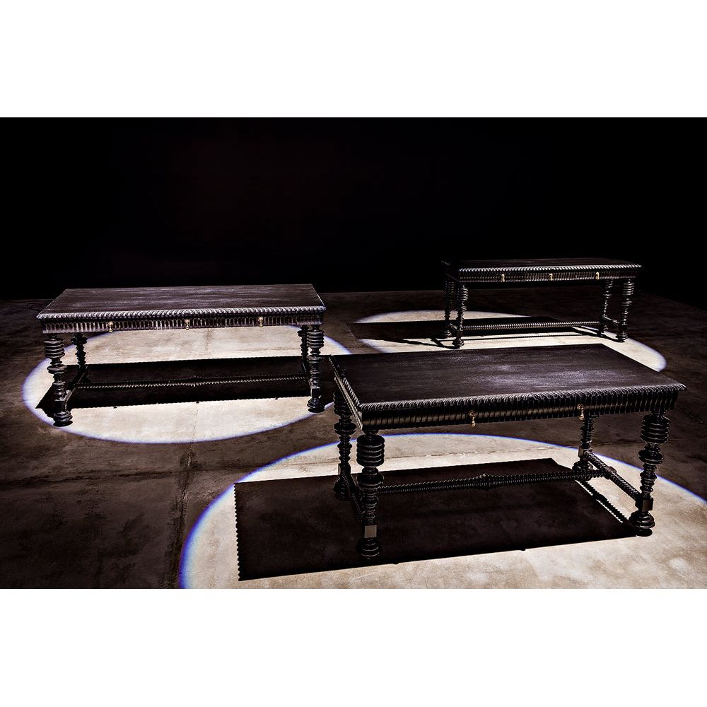 Portuguese Console, Hand Rubbed Black by NOIR