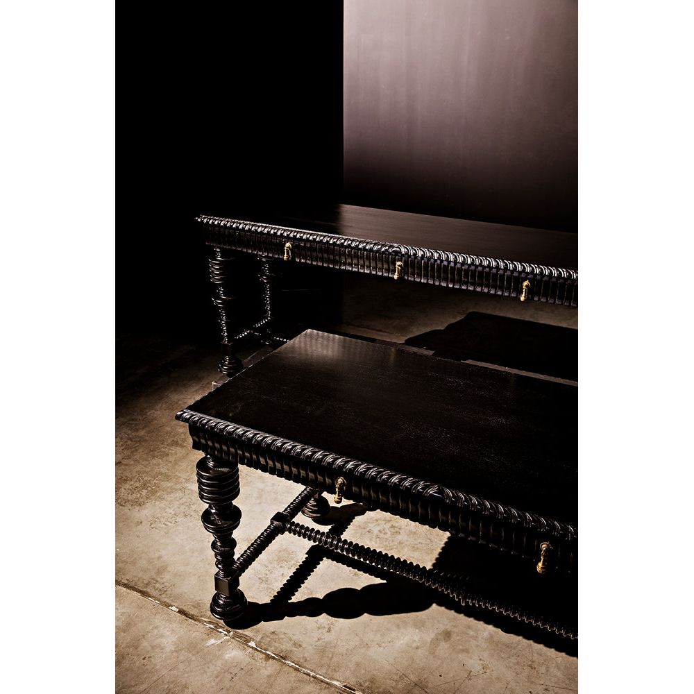 Portuguese Console, Hand Rubbed Black by NOIR