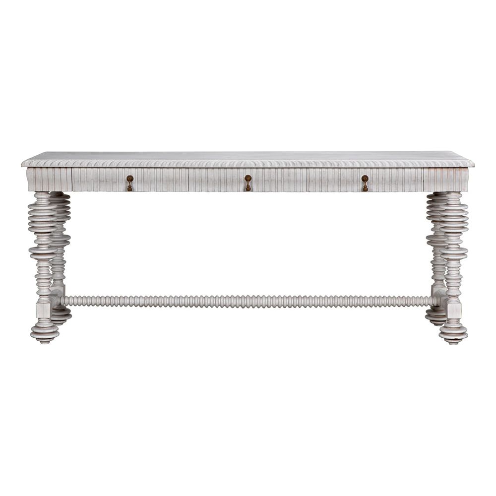 Portuguese Console, White Wash by NOIR
