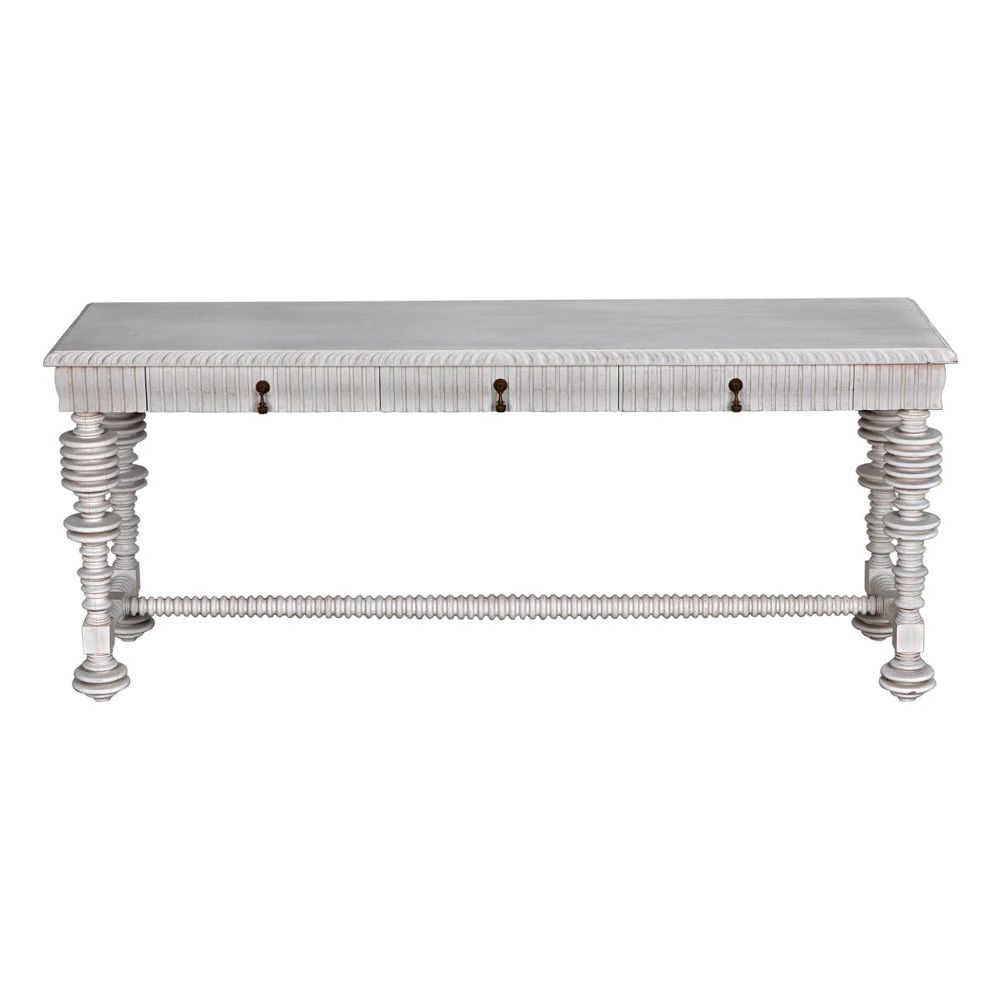 Portuguese Console, White Wash by NOIR