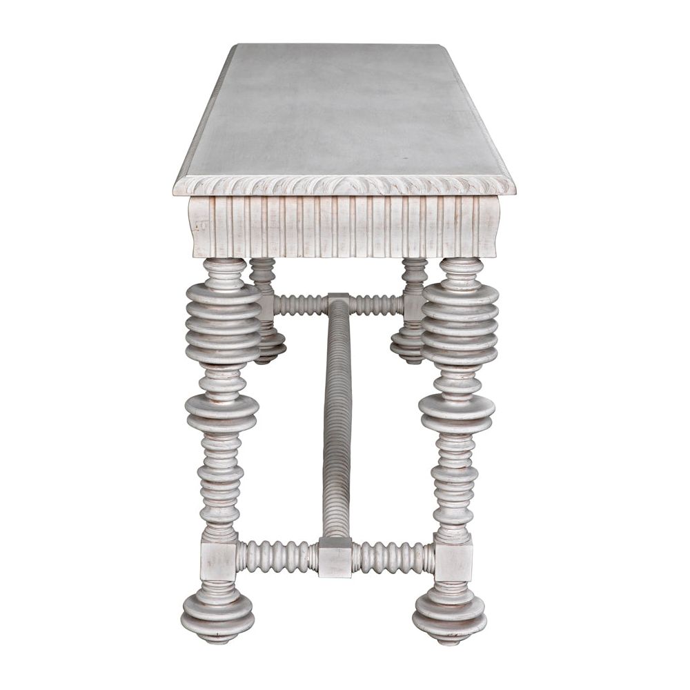 Portuguese Console, White Wash by NOIR