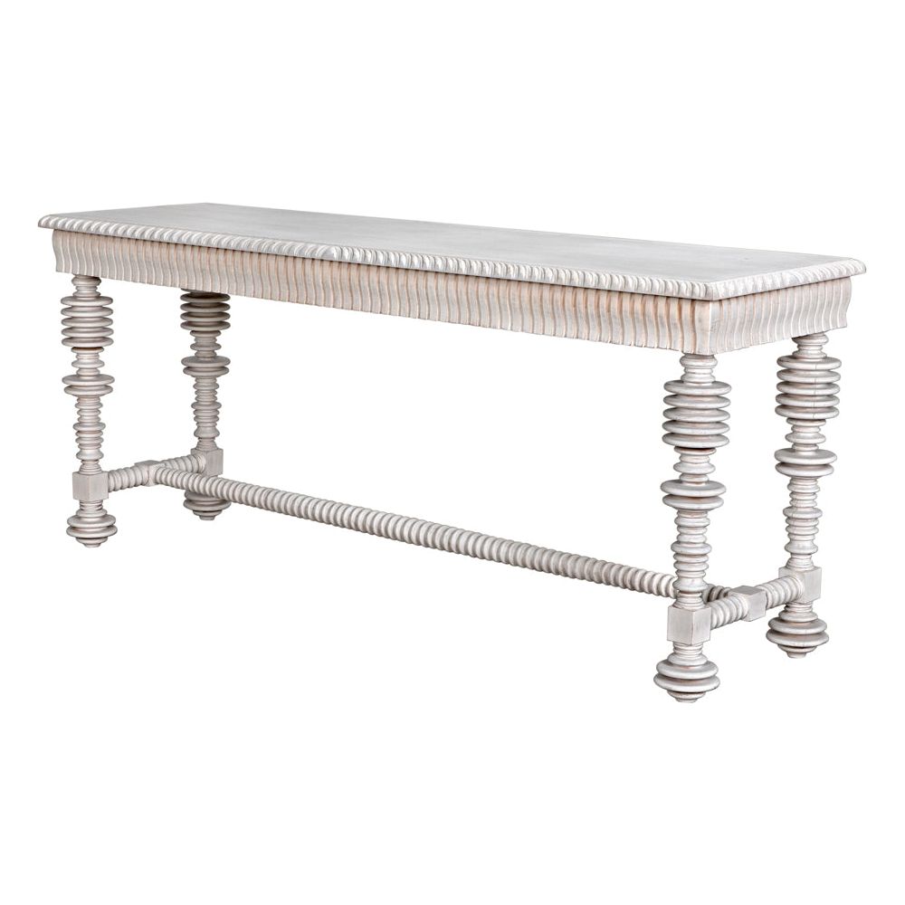 Portuguese Console, White Wash by NOIR