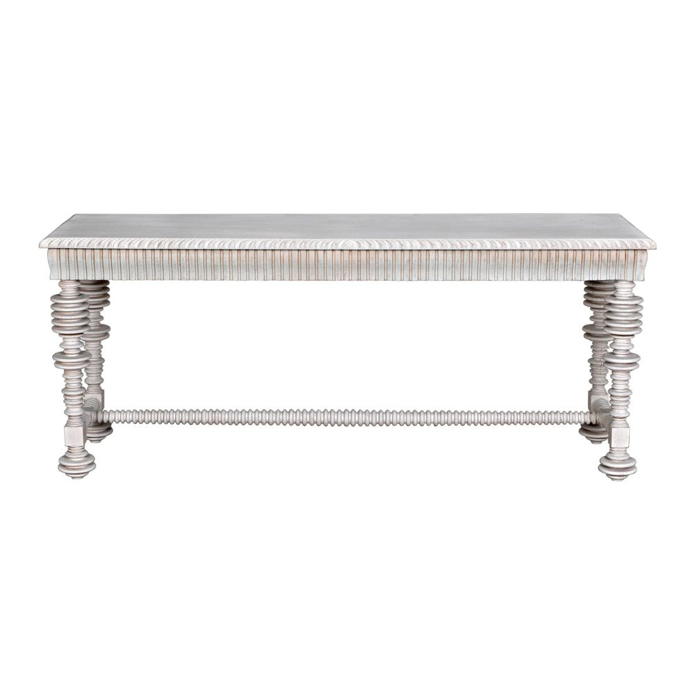 Portuguese Console, White Wash by NOIR