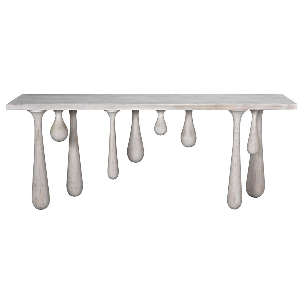 Drop Console, White Wash by NOIR