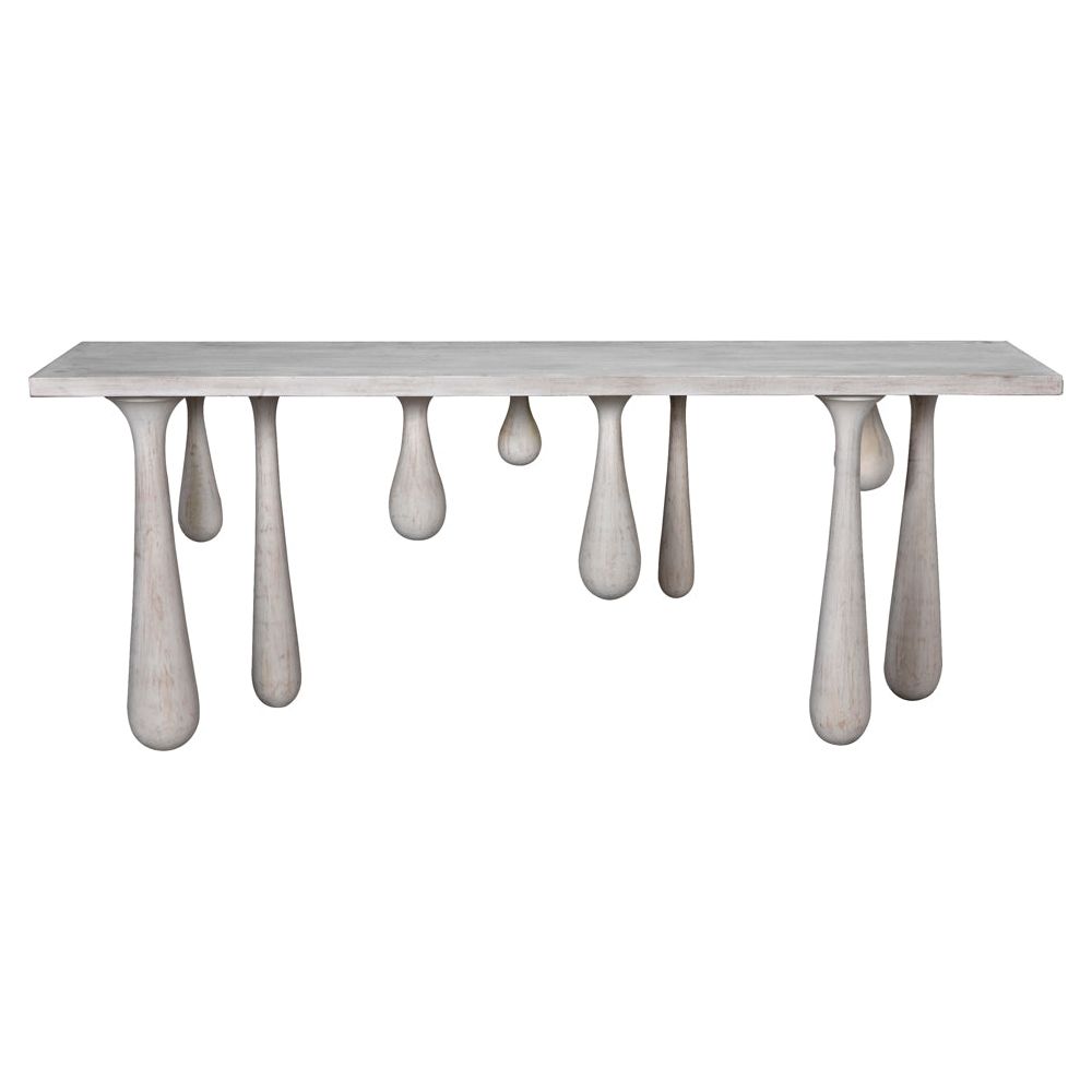 Drop Console, White Wash by NOIR