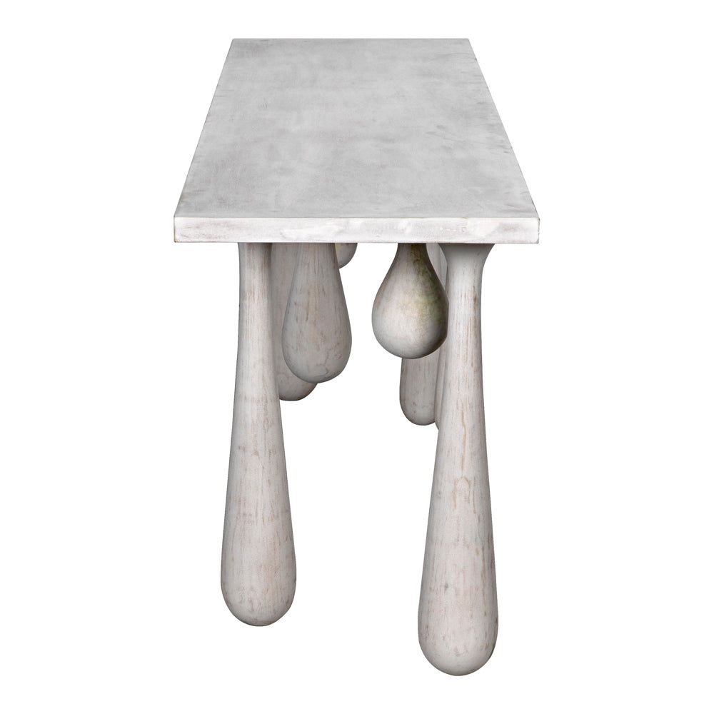 Drop Console, White Wash by NOIR