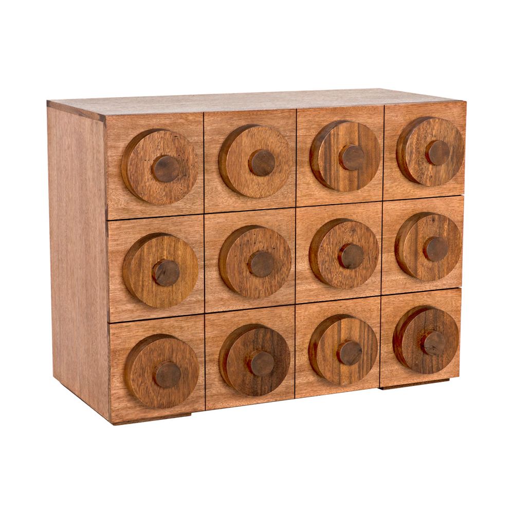 Lego Sideboard with 3 Drawers, Dark Walnut by NOIR