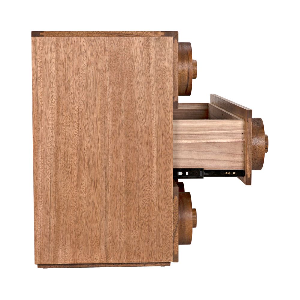 Lego Sideboard with 3 Drawers, Dark Walnut by NOIR