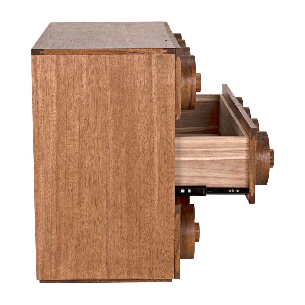 Lego Sideboard with 3 Drawers, Dark Walnut by NOIR