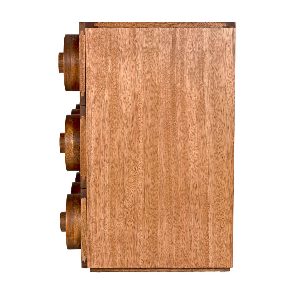 Lego Sideboard with 3 Drawers, Dark Walnut by NOIR