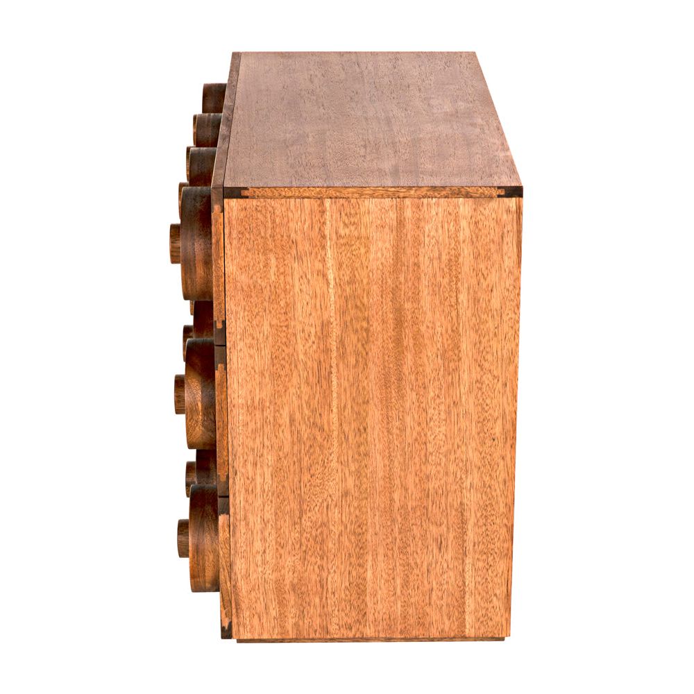 Lego Sideboard with 3 Drawers, Dark Walnut by NOIR