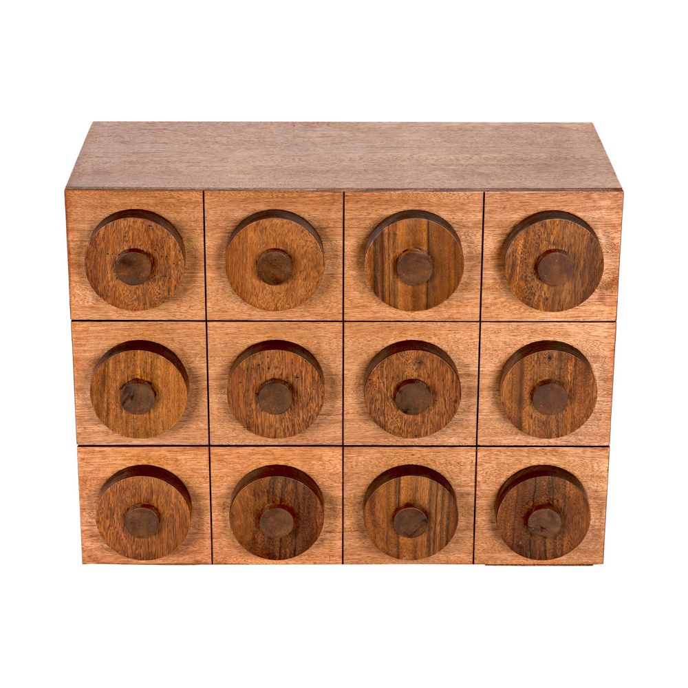 Lego Sideboard with 3 Drawers, Dark Walnut by NOIR