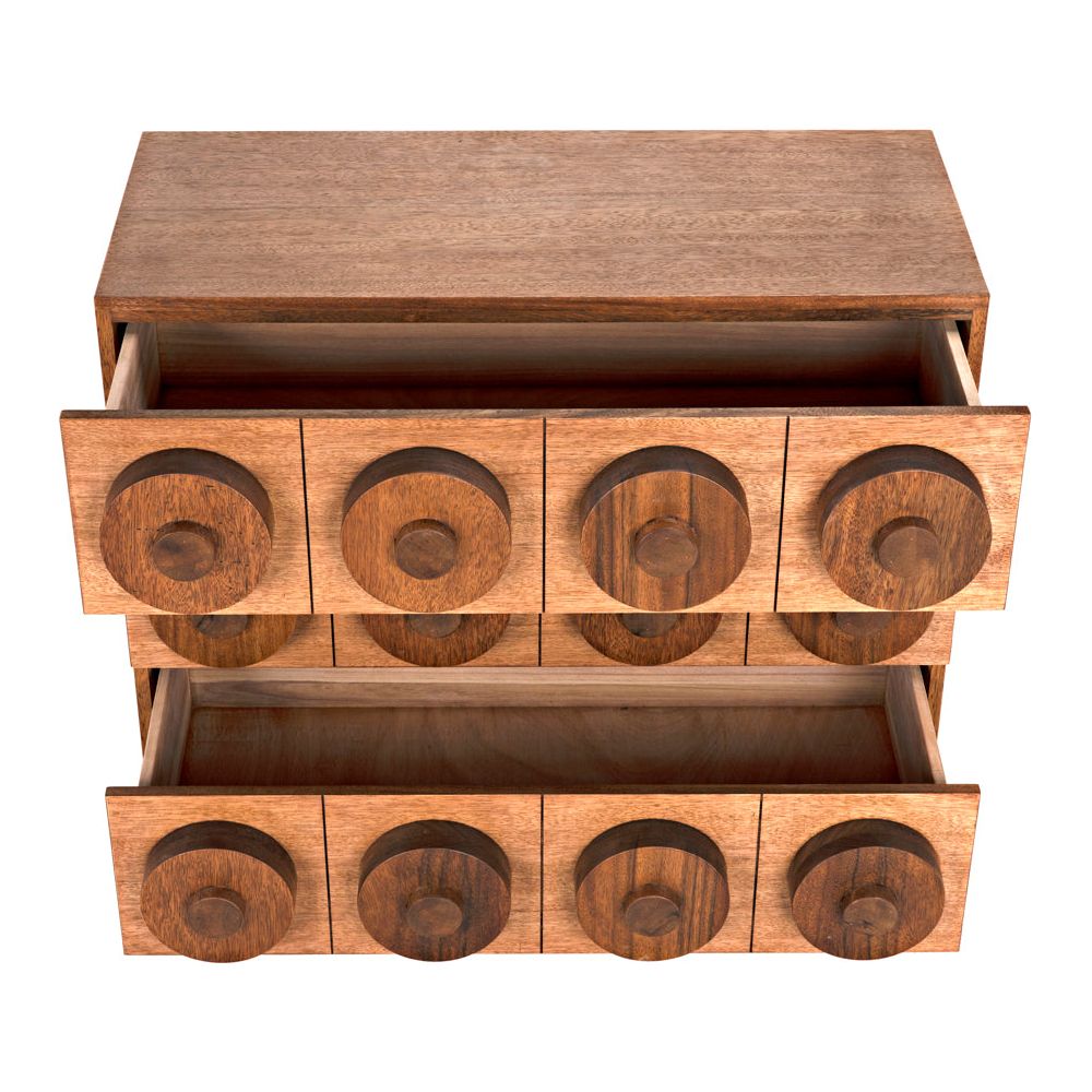 Lego Sideboard with 3 Drawers, Dark Walnut by NOIR