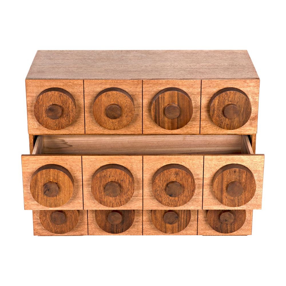 Lego Sideboard with 3 Drawers, Dark Walnut by NOIR