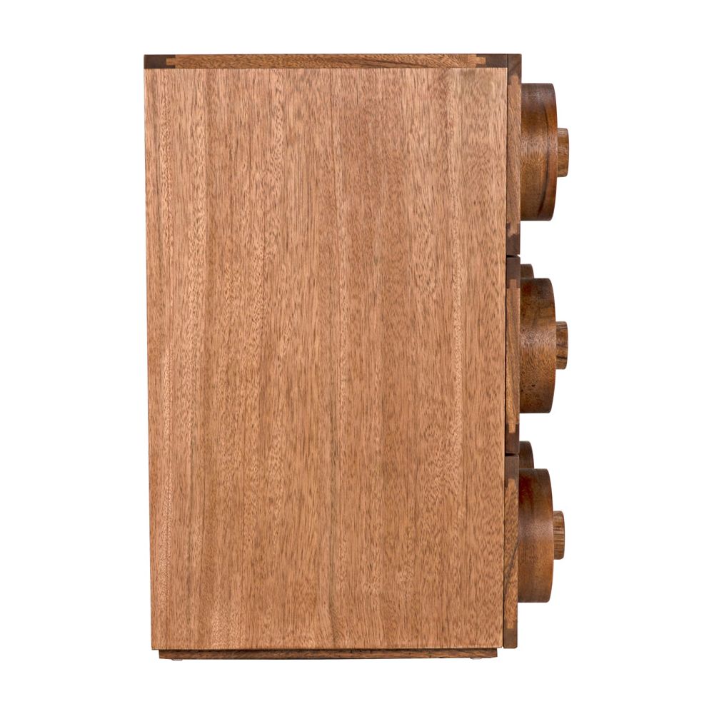 Lego Sideboard with 3 Drawers, Dark Walnut by NOIR