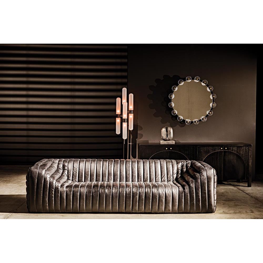 Weston Sideboard, Hand Rubbed Black with Light Brown Trim by NOIR