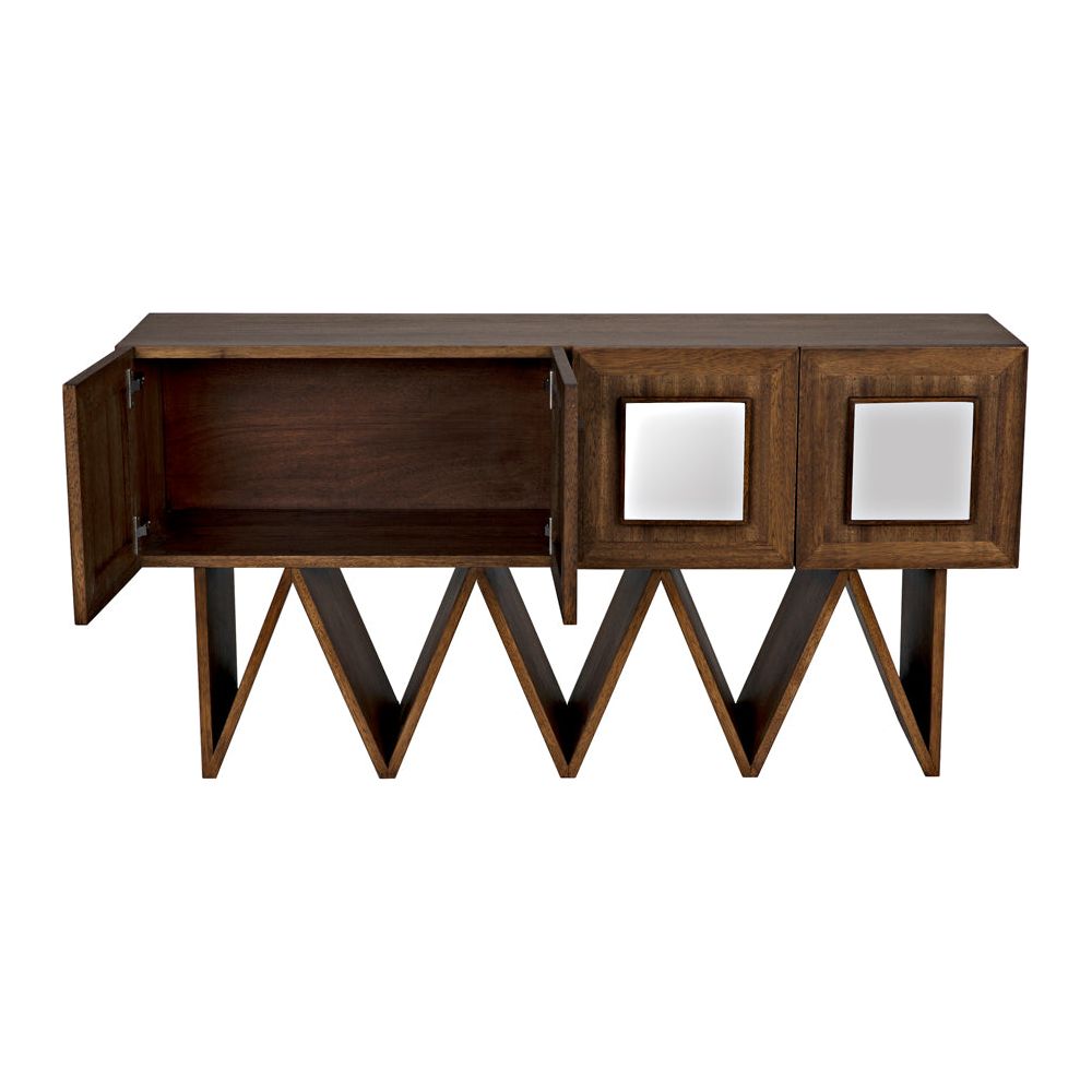 Jean-Michel Sideboard, Dark Walnut with Mirror by NOIR