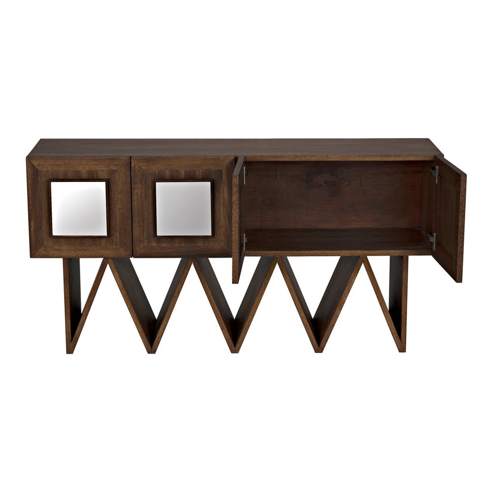 Jean-Michel Sideboard, Dark Walnut with Mirror by NOIR