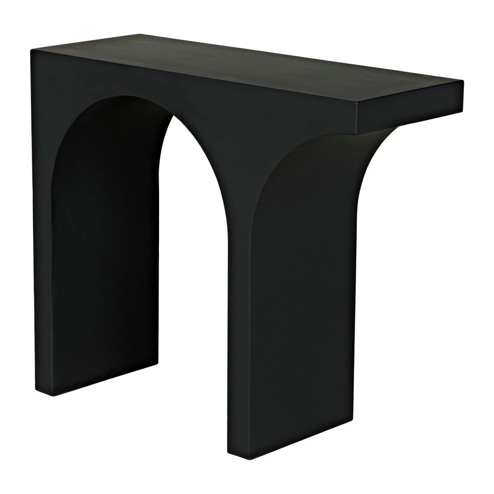 Maximus Console/Side Table, Black Iron by NOIR