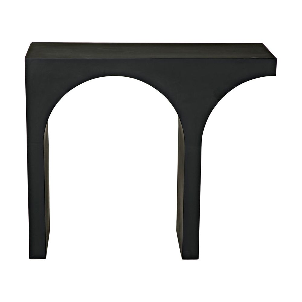 Maximus Console/Side Table, Black Iron by NOIR