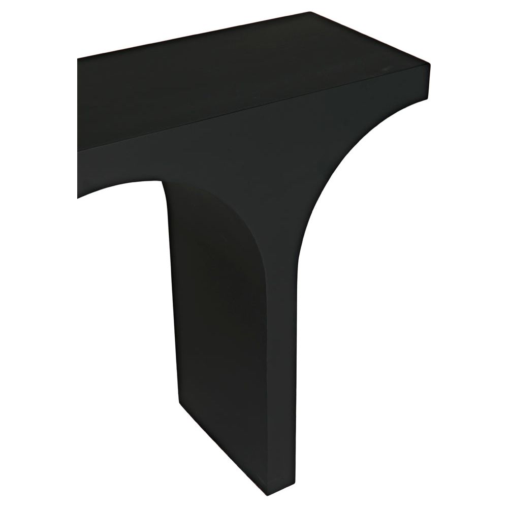 Maximus Console/Side Table, Black Iron by NOIR