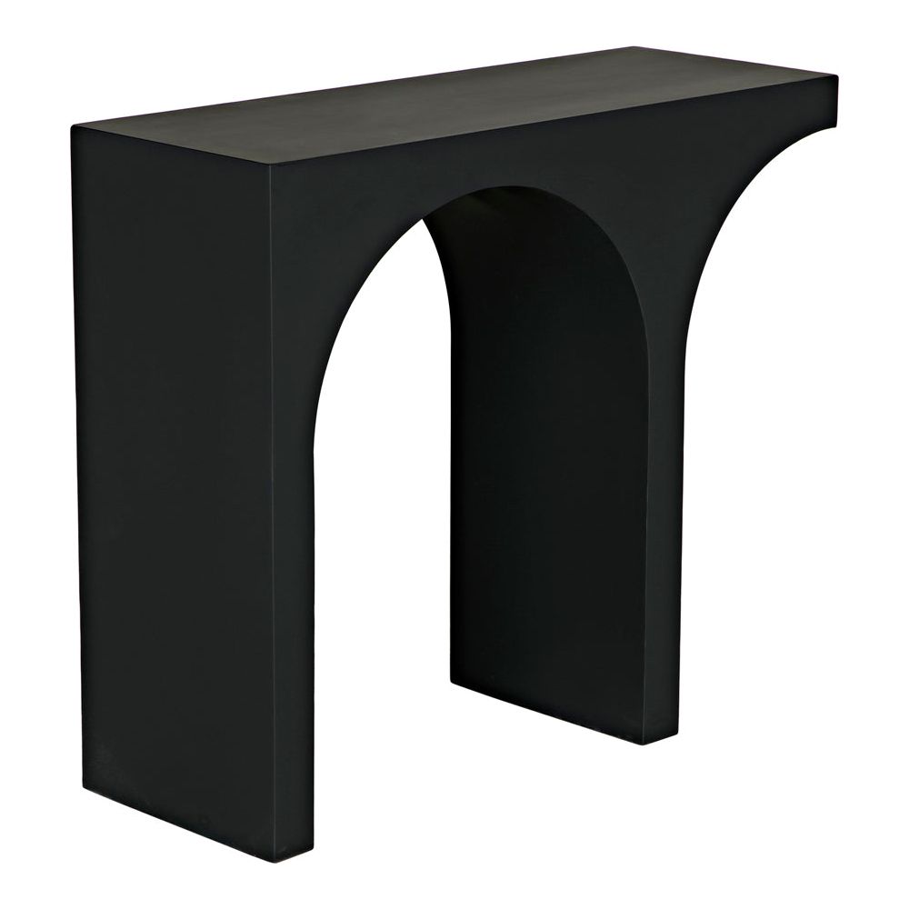 Maximus Console/Side Table, Black Iron by NOIR