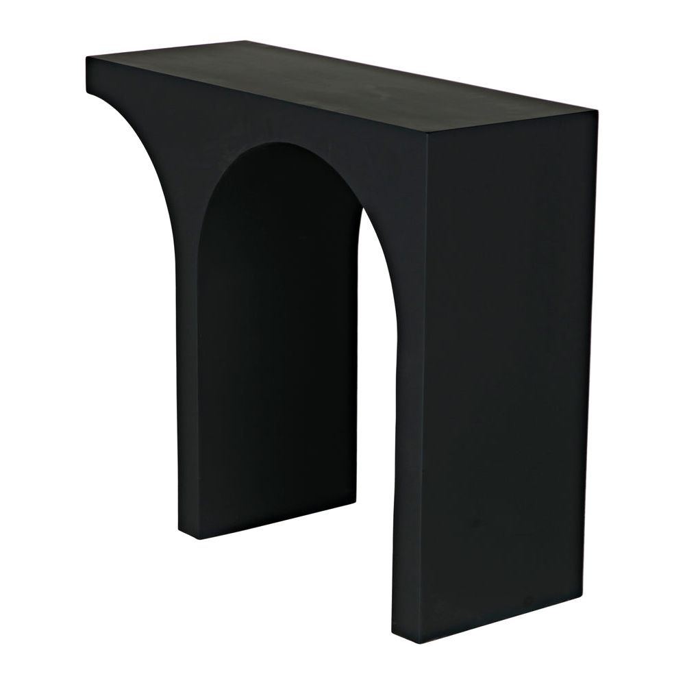 Maximus Console/Side Table, Black Iron by NOIR