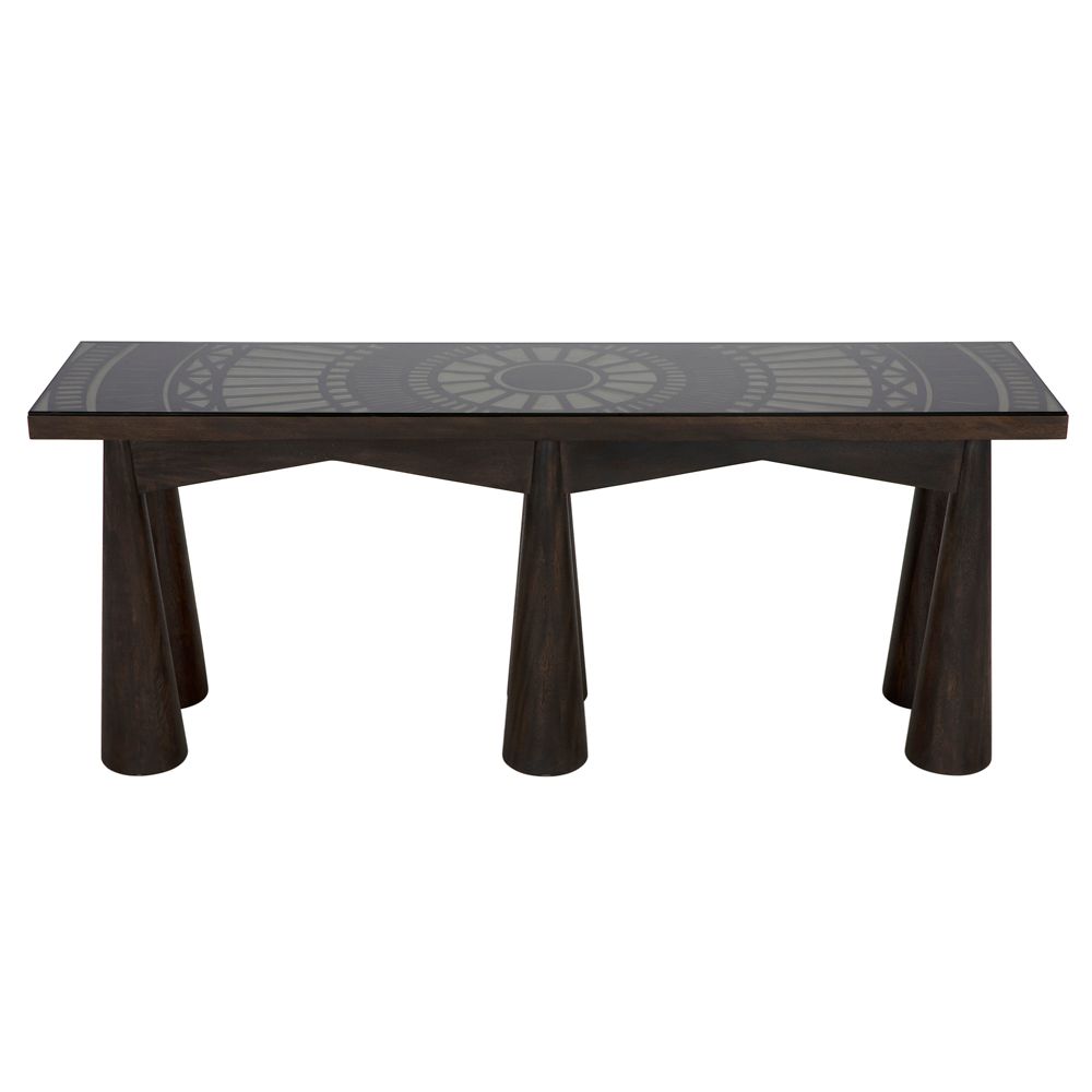 Tutankhamun Console, Ebony Walnut by NOIR