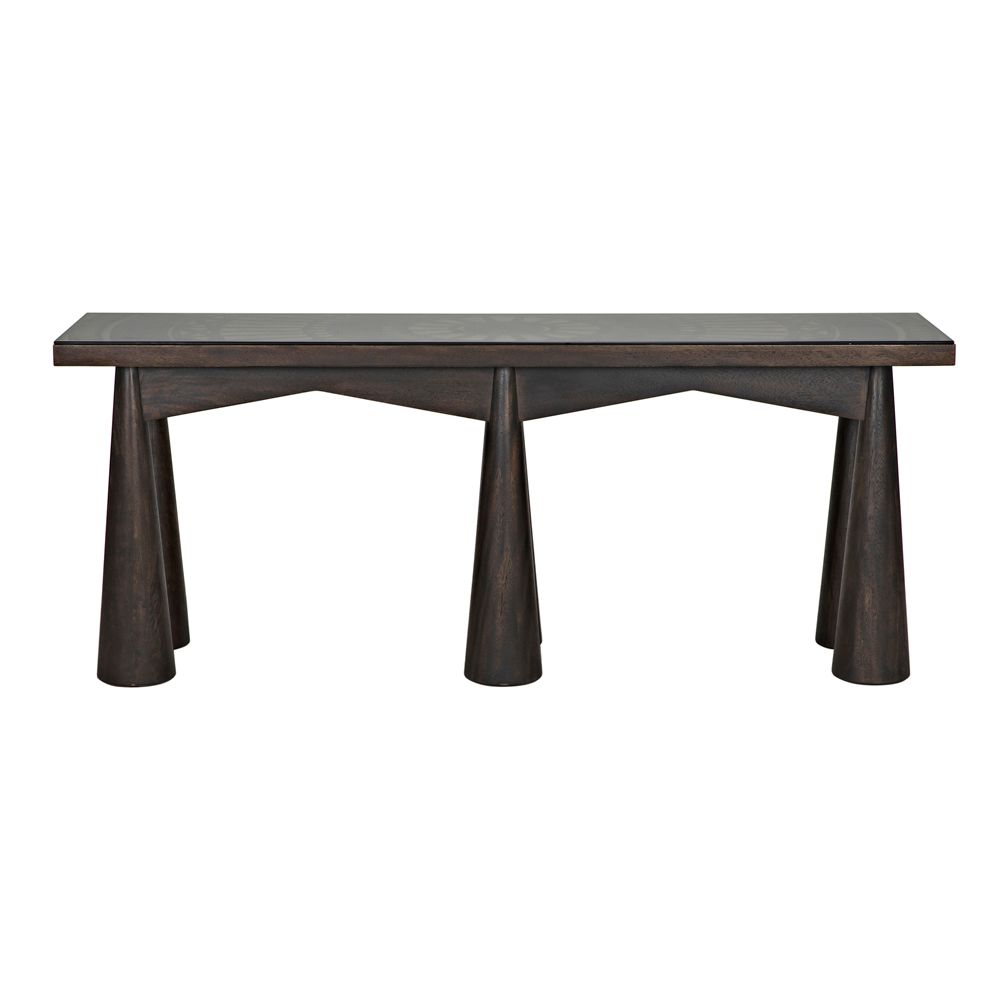 Tutankhamun Console, Ebony Walnut by NOIR