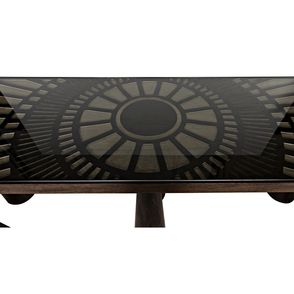 Tutankhamun Console, Ebony Walnut by NOIR