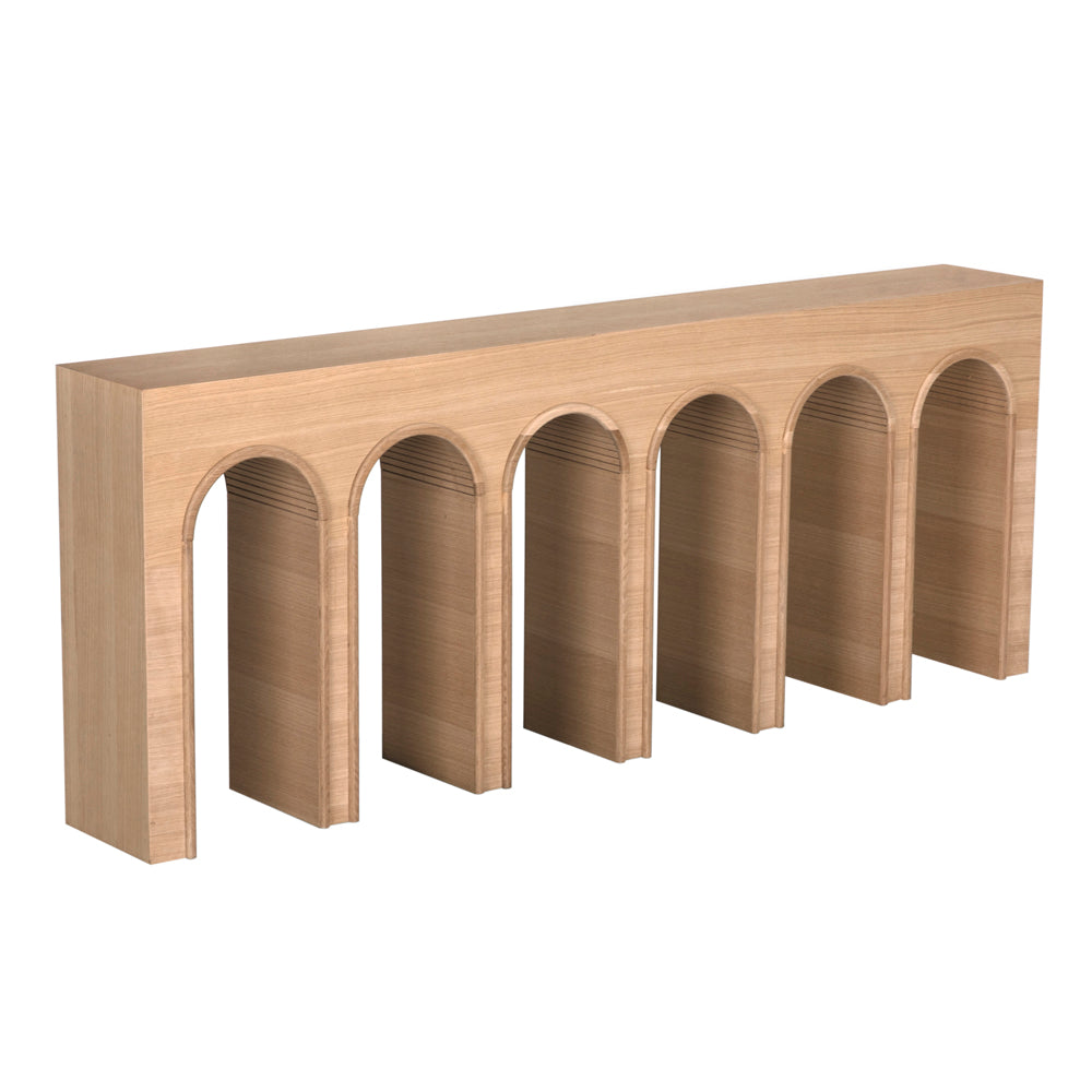 Enzo Console, Extra Large, White Oak by NOIR
