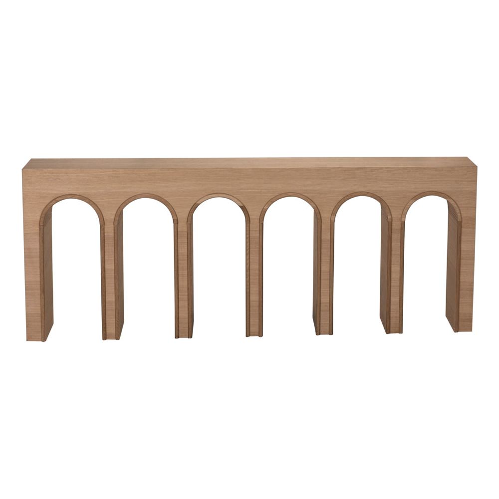 Enzo Console, Extra Large, White Oak by NOIR