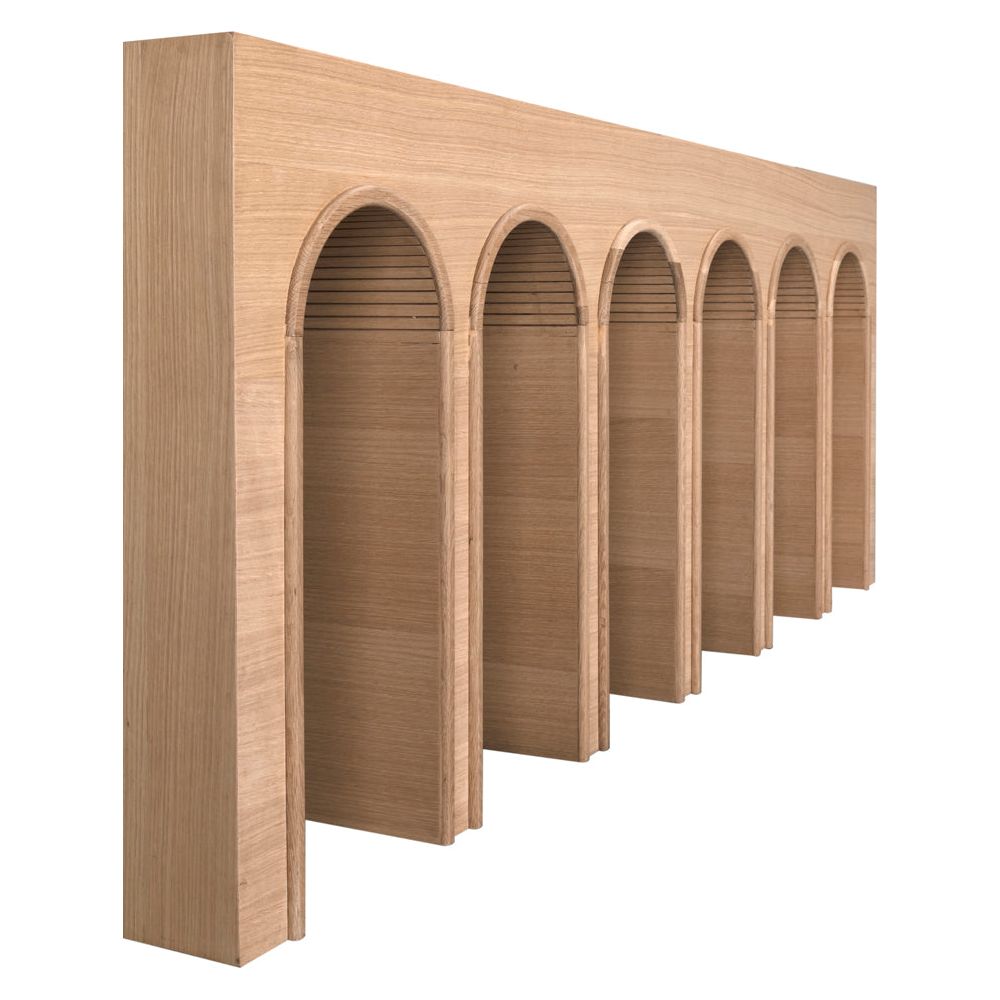 Enzo Console, Extra Large, White Oak by NOIR