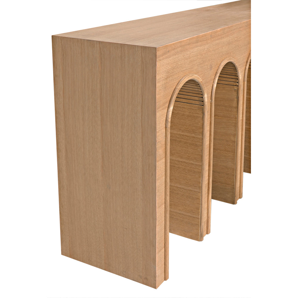 Enzo Console, White Oak by NOIR