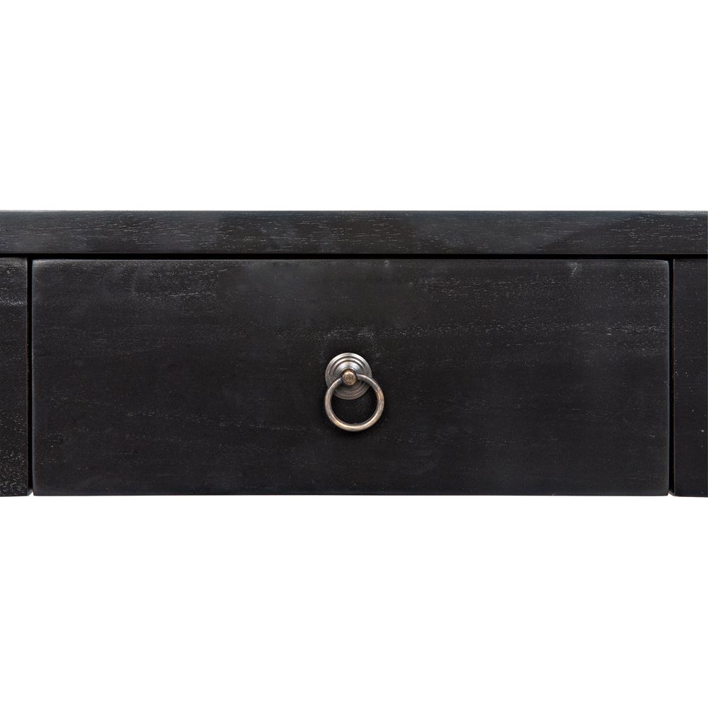 Curba Desk, Hand Rubbed Black by NOIR