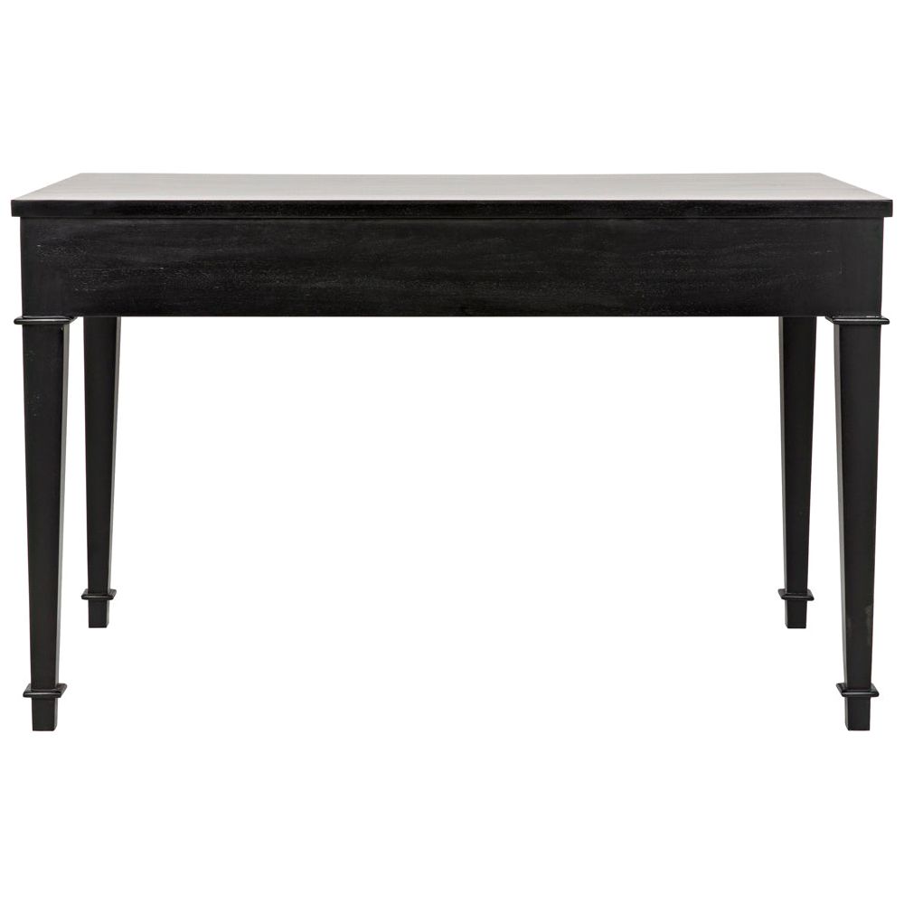 Curba Desk, Hand Rubbed Black by NOIR