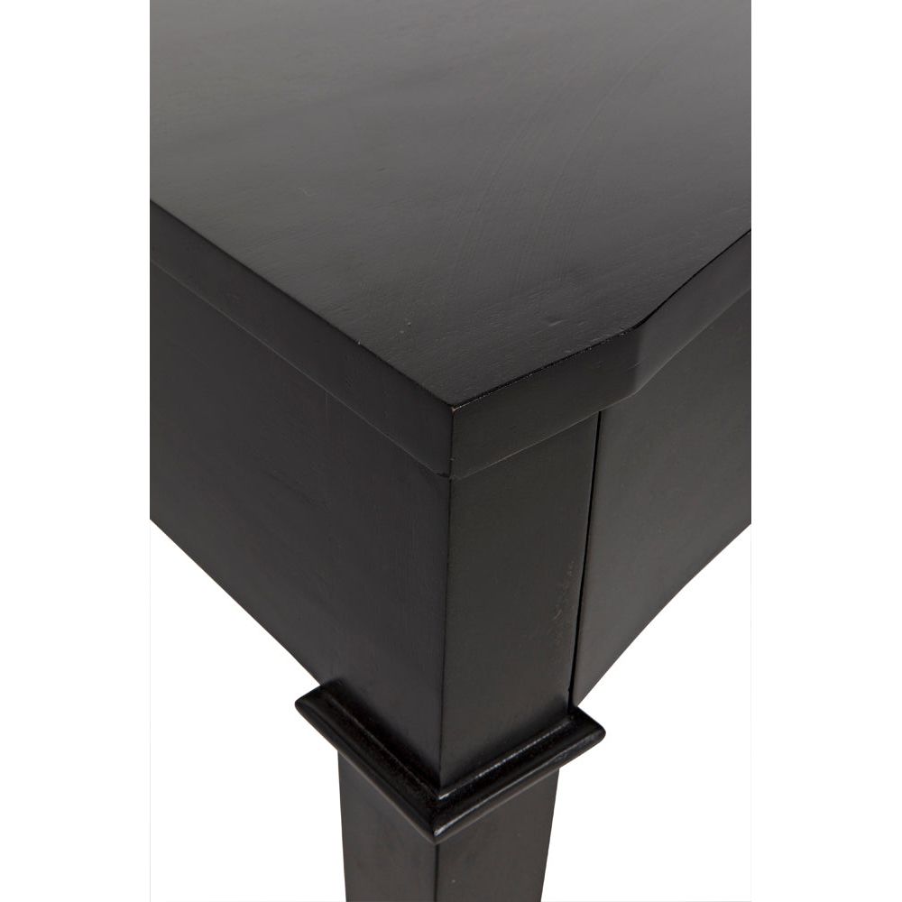 Curba Desk, Hand Rubbed Black by NOIR