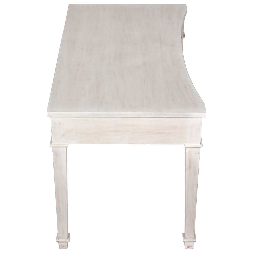 Curba Desk, White Wash by NOIR