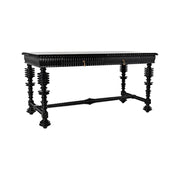 Portuguese Desk, Small, Hand Rubbed Black by NOIR