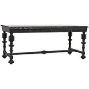 Portuguese Desk, Hand Rubbed Black by NOIR