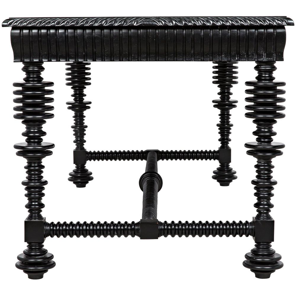 Portuguese Desk, Hand Rubbed Black by NOIR