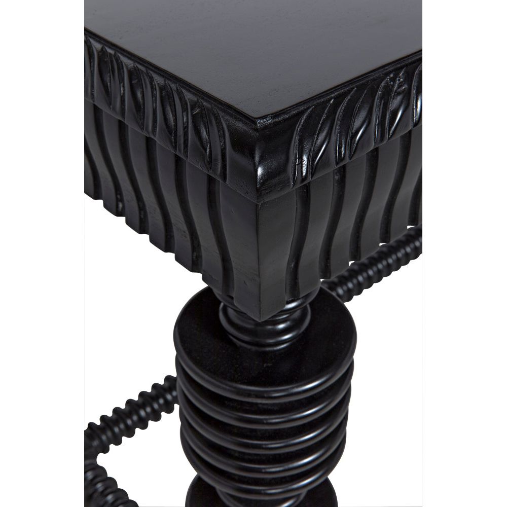 Portuguese Desk, Hand Rubbed Black by NOIR