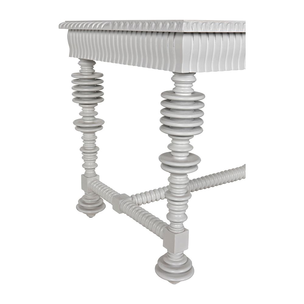 Portuguese Desk, Small, Solid White by NOIR