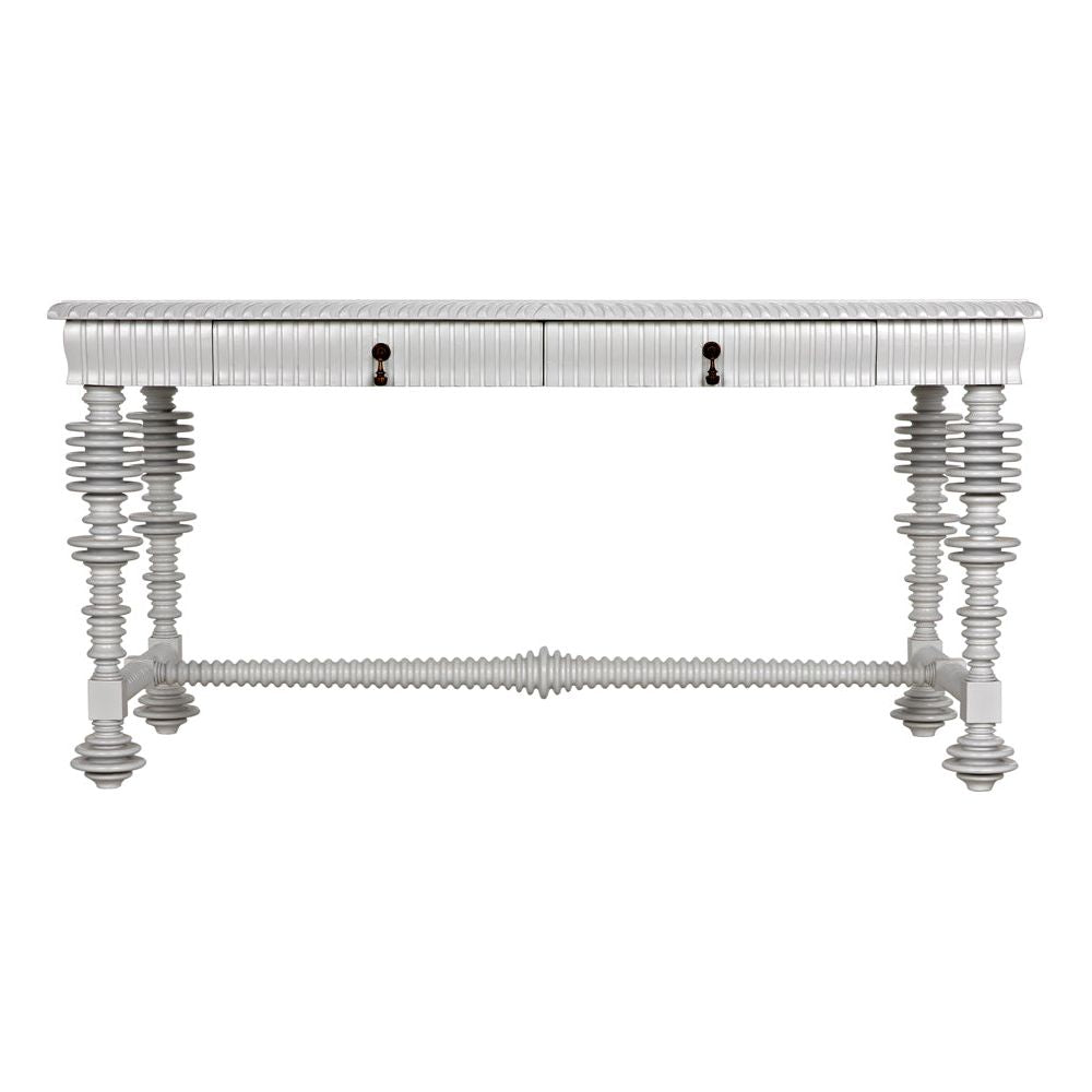 Portuguese Desk, Small, Solid White by NOIR